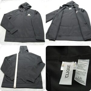 Home Depot Hoodie Mens Large Black Softshell Water Resistant Broomfield Employee